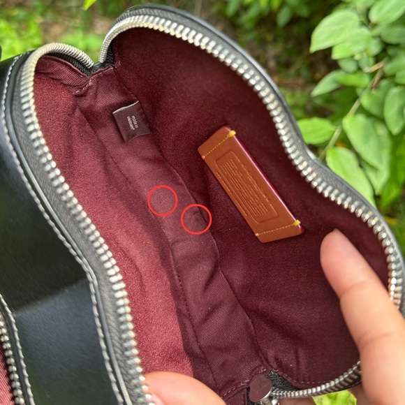 Coach Heart Crossbody Bag With Bow Print - Picture 11 of 14